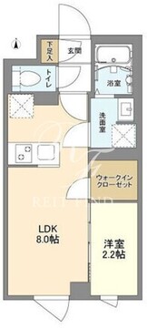 ウェルスクエア中野坂上2 102 間取り図