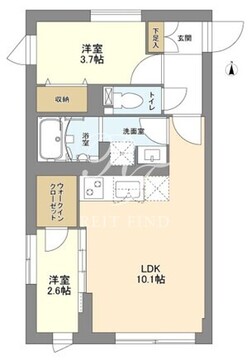ウェルスクエア中野坂上2 201 間取り図