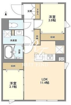 ウェルスクエア中野坂上2 304 間取り図