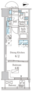 パークアクシス品川天王洲アイル 223 間取り図