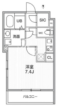 THE PALMS MUSE 新江古田 405 間取り図