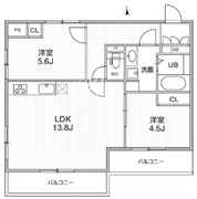 THE PALMS MUSE 新江古田 403 間取り図