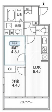 THE PALMS MUSE 新江古田 105 間取り図