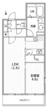 THE PALMS MUSE 新江古田 201 間取り図
