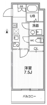 THE PALMS MUSE 新江古田 203 間取り図