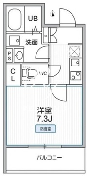 THE PALMS MUSE 新江古田 204 間取り図