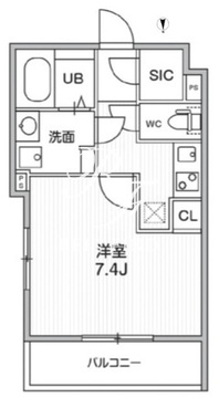 THE PALMS MUSE 新江古田 207 間取り図