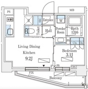 シーズンフラッツ町屋 706 間取り図