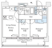 シーズンフラッツ町屋 204 間取り図