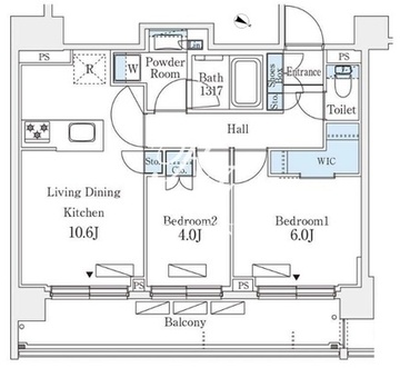 シーズンフラッツ町屋 204 間取り図