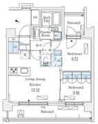 シーズンフラッツ町屋 301 間取り図