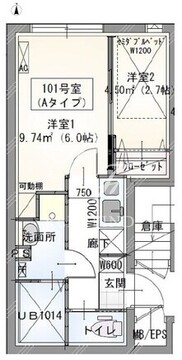 ラヴィエール秋葉原 101 間取り図