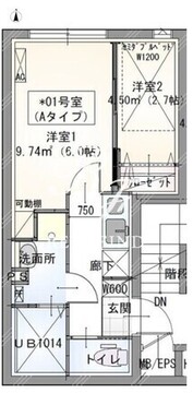 ラヴィエール秋葉原 301 間取り図