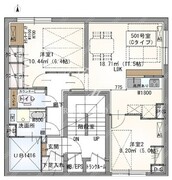 ラヴィエール秋葉原 501 間取り図