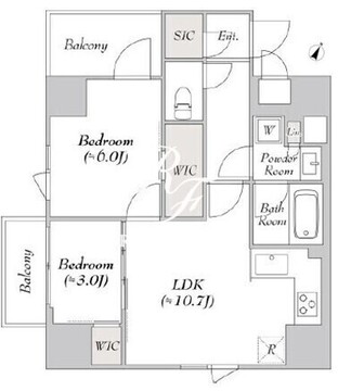 ルミーク三軒茶屋 703 間取り図
