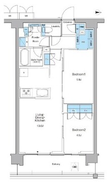 ルフォンプログレ高田馬場ノース 103 間取り図