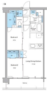 ルフォンプログレ高田馬場ノース 216 間取り図