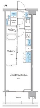 ルフォンプログレ高田馬場ノース 217 間取り図