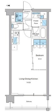 ルフォンプログレ高田馬場ノース 221 間取り図