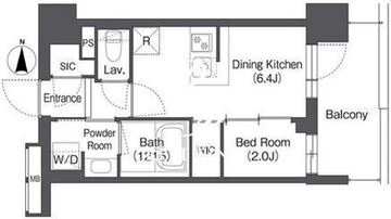 コンフォリア森下サウス 607 間取り図