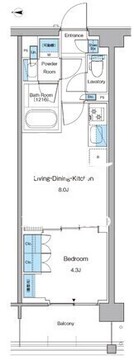 ルフォンプログレ高田馬場ノース 511 間取り図