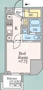 ドゥーエ西大島3 703 間取り図