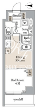 グランカーサ住吉3 605 間取り図