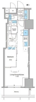 ルフォンプログレ北新宿 809 間取り図