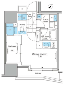 ルフォンプログレ北新宿 905 間取り図