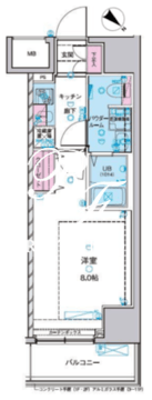ジェノヴィア浅草2スカイガーデン 901 間取り図