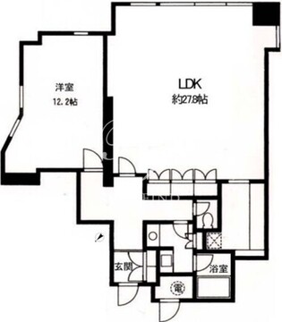 渋谷プロパティータワー 1501 間取り図