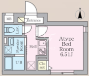 マジェスティックライフ武蔵小山 101 間取り図