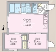 マジェスティックライフ武蔵小山 203 間取り図