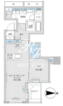 ロディア日本橋茅場町 505 間取り図
