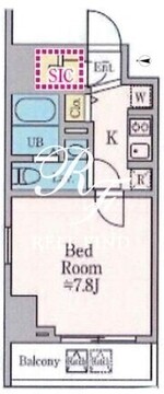 ドゥーエ西大島3 1304 間取り図