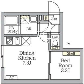 アグライア新宿横寺町 307 間取り図