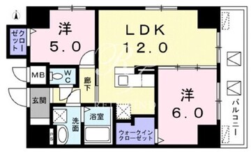 レジデンス桜樺 501 間取り図