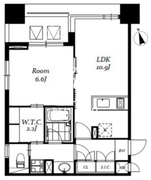 レジディア日本橋馬喰町3 704 間取り図