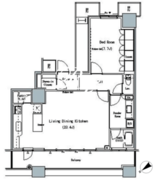 ザ東京タワーズミッドタワー 2321 間取り図