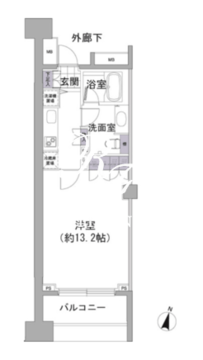 アビティ目黒 409 間取り図