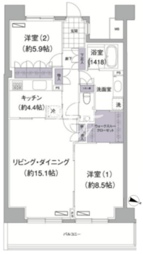 アビティ目黒 511 間取り図