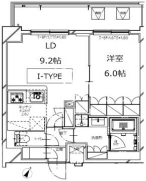 エスレジデンス月島 703 間取り図