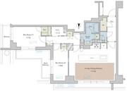 ブリリアイスト池尻大橋 523 間取り図