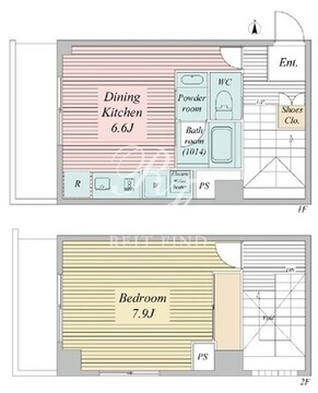 ハイリーフ芝大門 901 間取り図