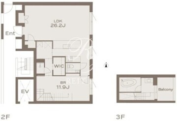 THE GRANDUO KAMIMEGURO 302 間取り図
