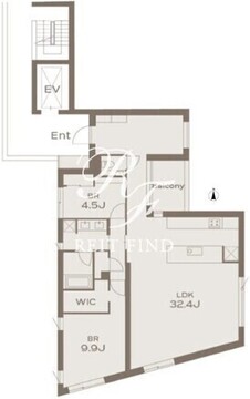 THE GRANDUO KAMIMEGURO 401 間取り図