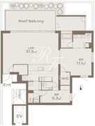 THE GRANDUO KAMIMEGURO 402 間取り図