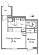 エスグランデ門前仲町デュオ 304 間取り図