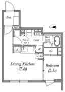 エスグランデ門前仲町デュオ 404 間取り図