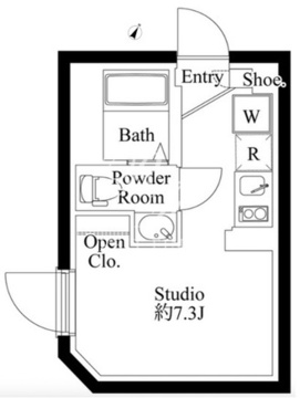 シーヴァレジデンス巣鴨 402 間取り図